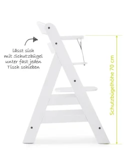 Hauck Babymöbel<Hochstuhl Alpha Plus - White in weiss