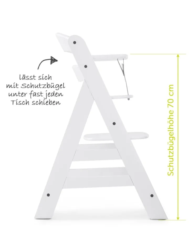 Hauck Babymöbel<Hochstuhl Alpha Plus - White in weiss