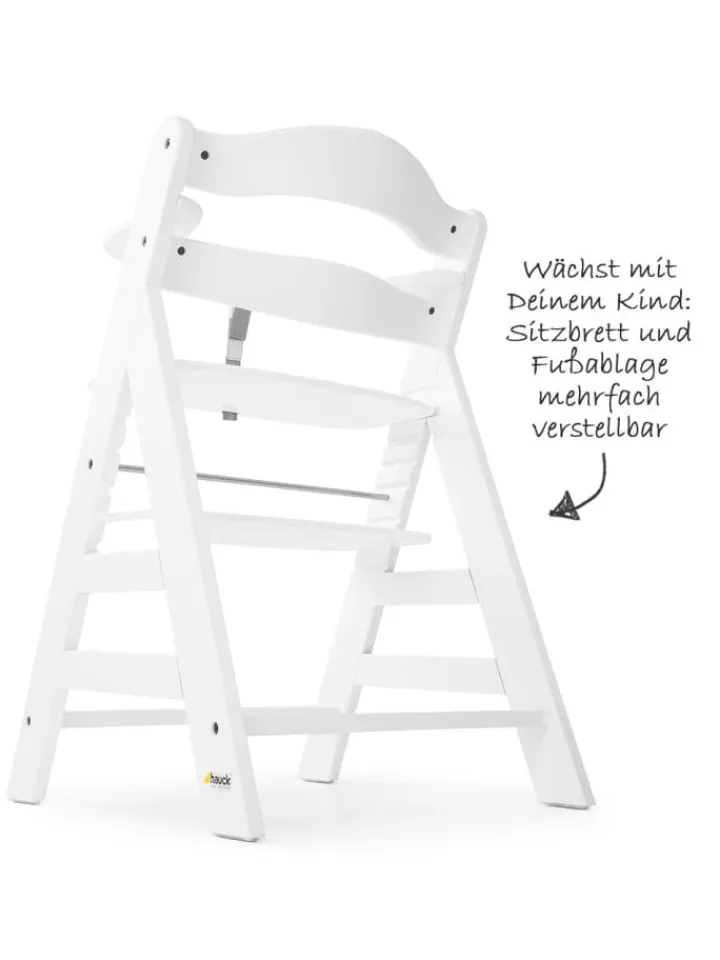 Hauck Babymöbel<Hochstuhl Alpha Plus - White in weiss
