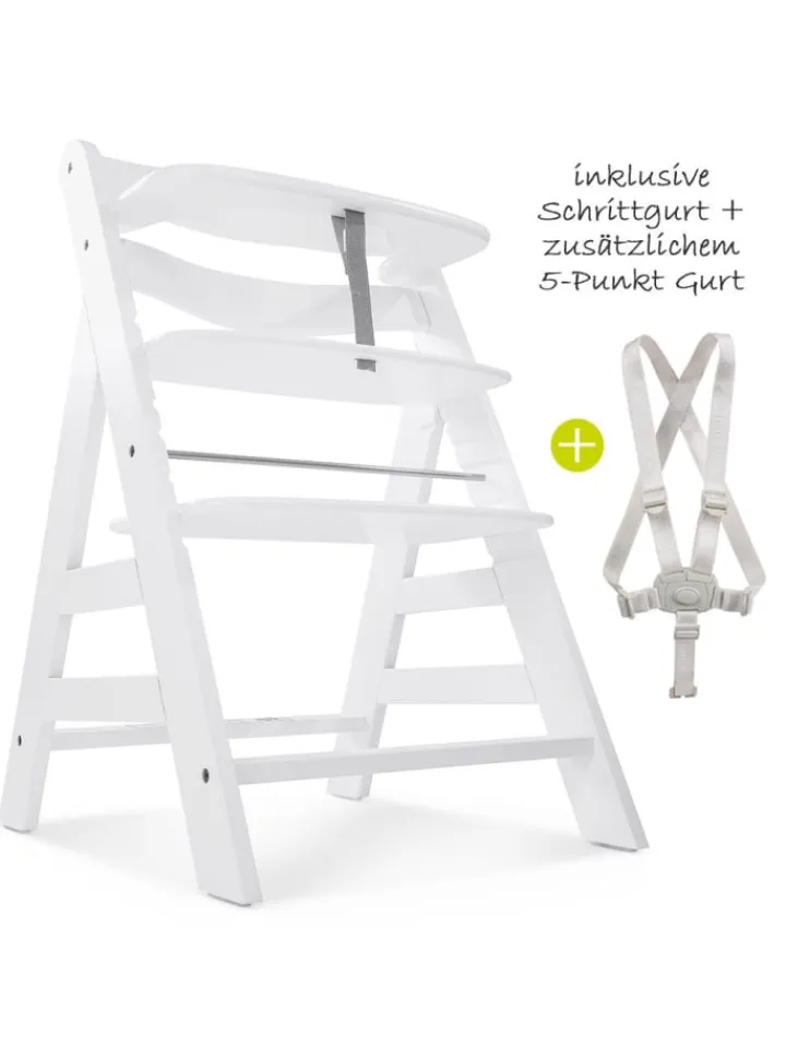 Hauck Babymöbel<Hochstuhl Alpha Plus - White in weiss