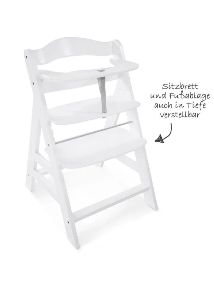 Hauck Babymöbel<Hochstuhl Alpha Plus - White in weiss