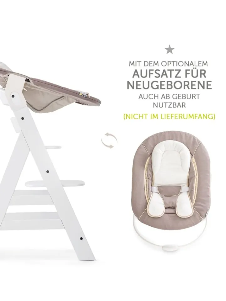 Hauck Babymöbel<Hochstuhl Alpha Plus - White in weiss