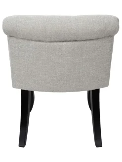 Rétro Chic Sitzmöbel<Hocker "Eleonor" in Grau - (B)60 x (H)68 x (T)54 cm