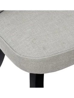 Rétro Chic Sitzmöbel<Hocker "Eleonor" in Grau - (B)60 x (H)68 x (T)54 cm
