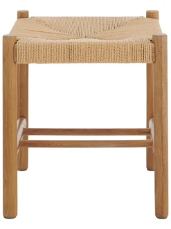 Ellos Home Sitzmöbel<Hocker "Ellan" in Hellbraun - (B)40 x (H)46 x (T)40 cm