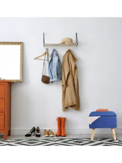 relaxdays Sitzmöbel<Hocker in Beige - (B)40x (H)40 x (T)40 cm