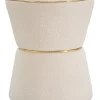Mauro Ferretti Sitzmöbel<Hocker in Creme - (H)52 x Ø 43 cm