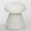 Boltze Sitzmöbel<Hocker "Tolin" in Creme - (H)44 x Ø 38 cm