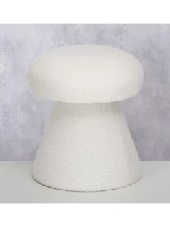 Boltze Sitzmöbel<Hocker "Tolin" in Creme - (H)44 x Ø 38 cm