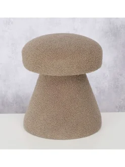Boltze Sitzmöbel<Hocker "Tolin" in Hellbraun - (H)44 x Ø 38 cm