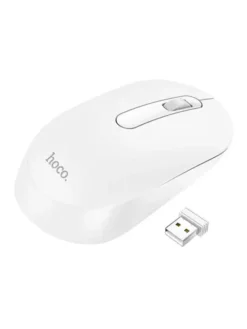 HOCO Tablets, Konsolen & Elektronisches Spielzeug<Funkmaus / Computermaus Platinium 2.4G GM14 weiß in Weiß