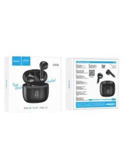 HOCO Tv & Audio<TWS EW36 Zarte kabellose / Bluetooth-Stereokopfhörer schwarz in Schwarz