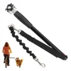 relaxdays Hunde<Hunde-Fahrradleine in Schwarz