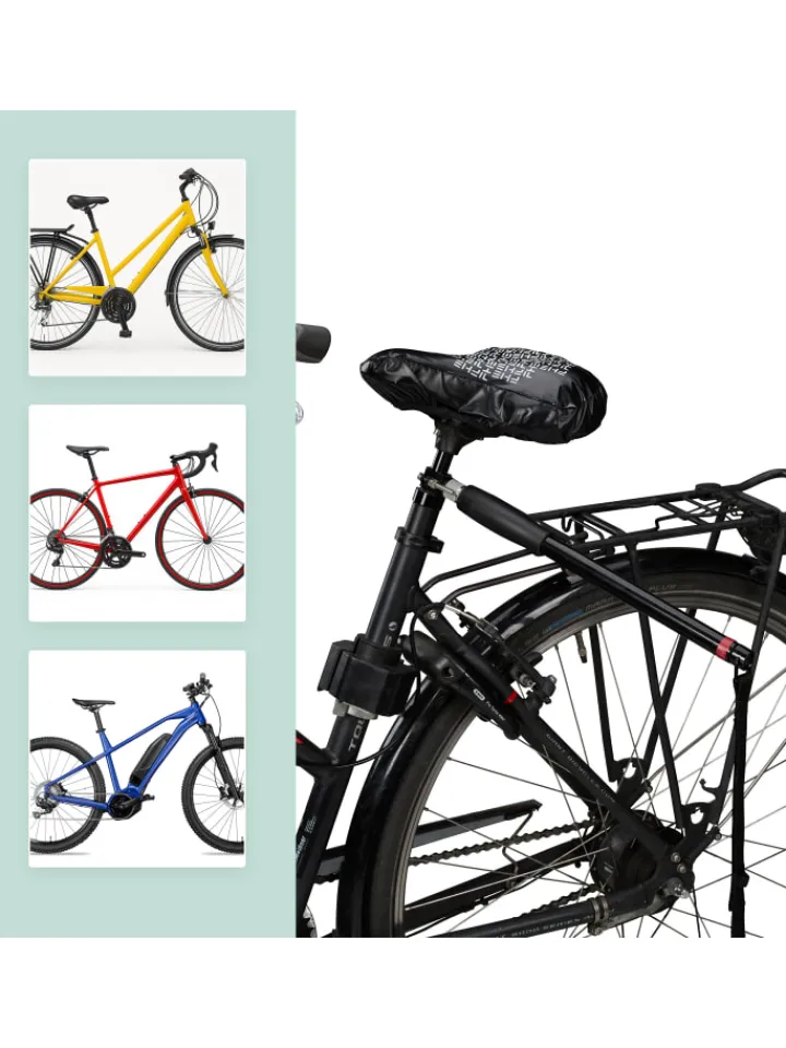 relaxdays Hunde<Hunde-Fahrradleine in Schwarz