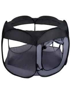 Edco Hunde<Hundegehege in Grau - (H)75 x Ø 100 cm