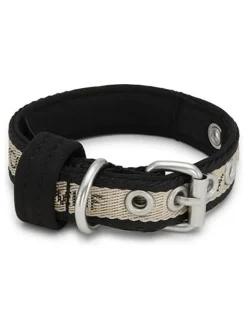 VOV & VUF Hunde<Hundehalsband in Beige/ Schwarz