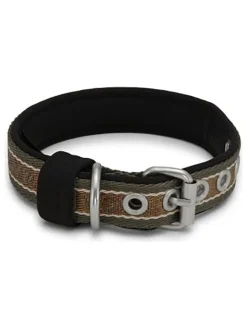 VOV & VUF Hunde<Hundehalsband in Schwarz/ Braun