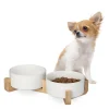 relaxdays Hunde<Hundenapfbar in Weiß - 850 ml