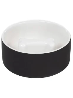 Paikka Hunde<Hundeschüssel "Slow Feed" in Schwarz - Ø20 cm