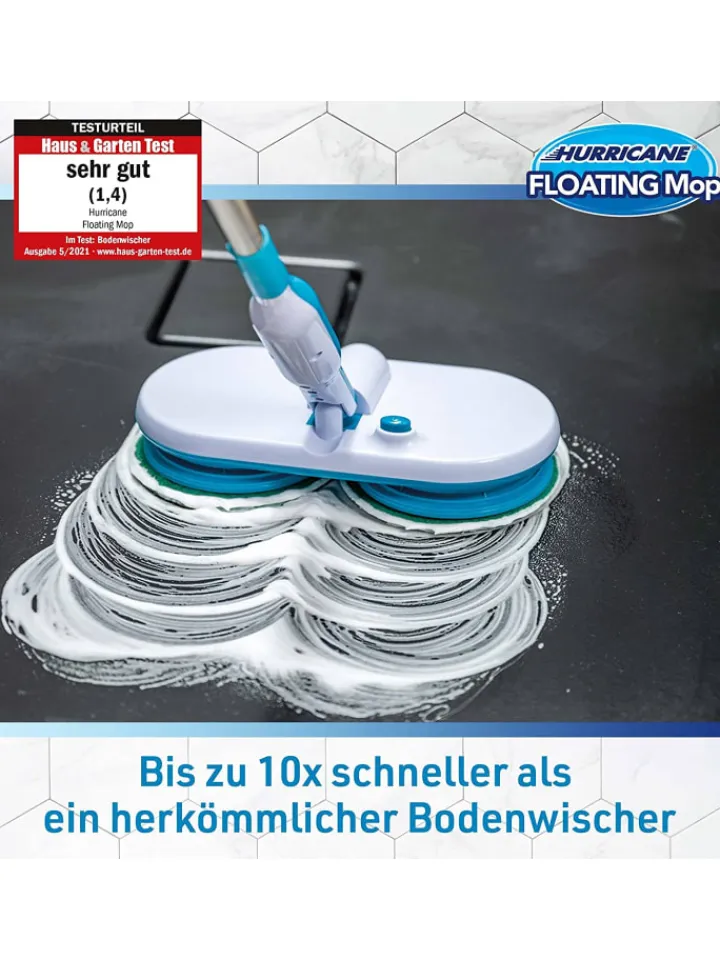 Hurricane Putz- & Waschutensilien<Akku Wischer Floating Mop in Blau