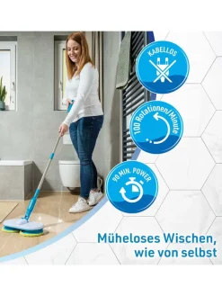 Hurricane Putz- & Waschutensilien<Akku Wischer Floating Mop in Blau