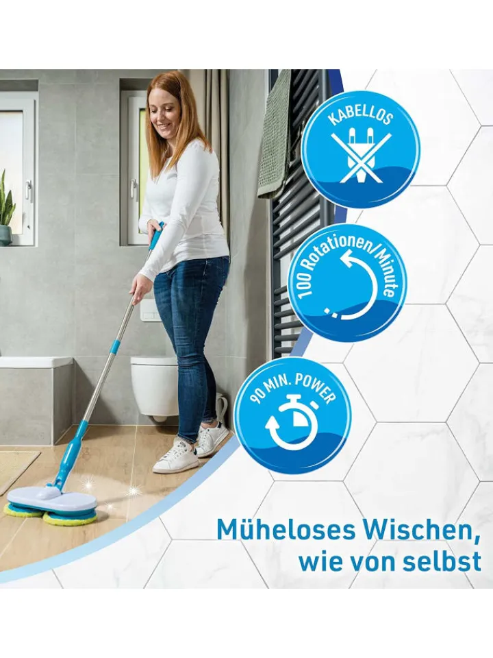 Hurricane Putz- & Waschutensilien<Akku Wischer Floating Mop in Blau