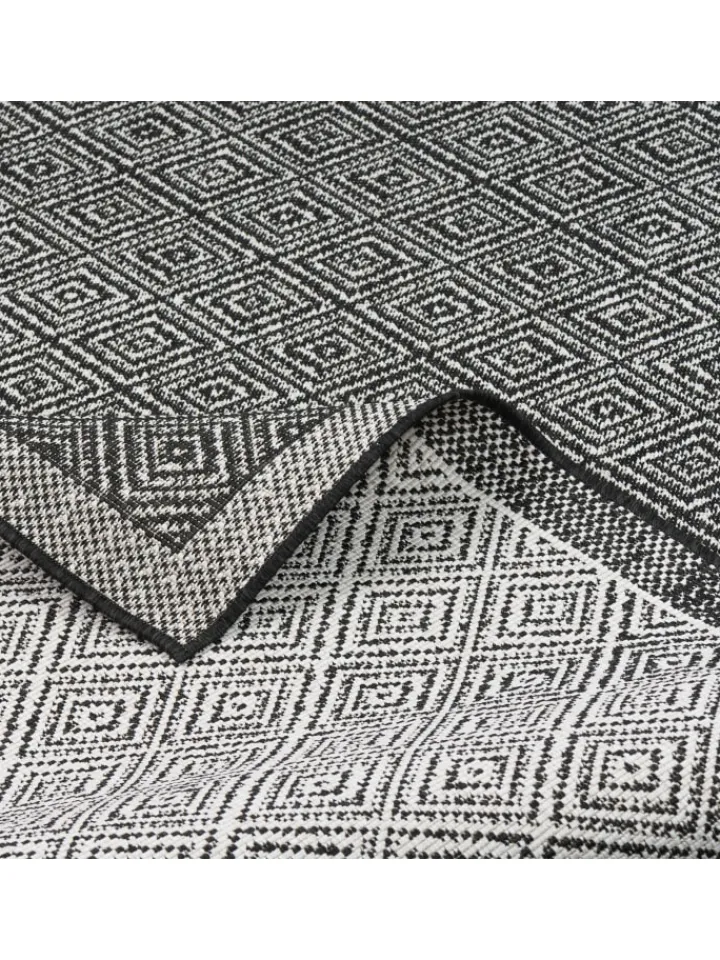 Pergamon Outdoorteppiche<In & Outdoor Teppich Hampton Meliert in Zwart
