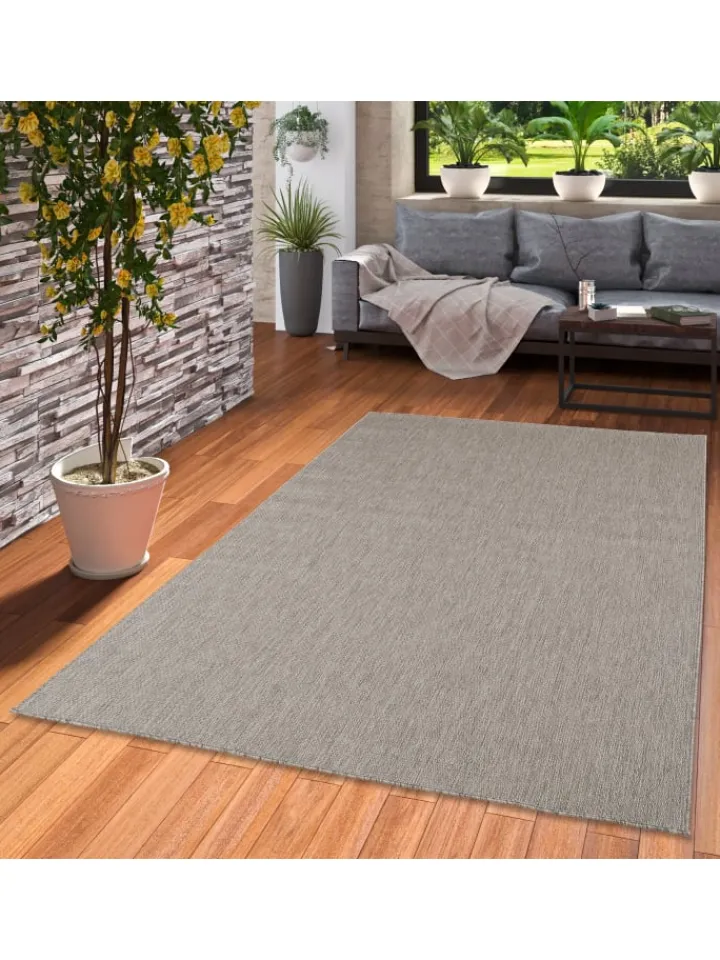 Pergamon Outdoorteppiche<In & Outdoor Teppich Flachgewebe Valencia Mix in Antraciet