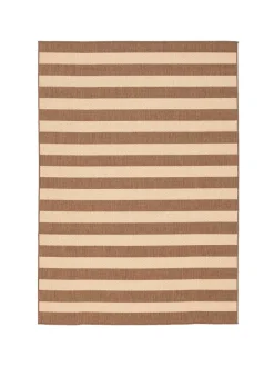 Pergamon Outdoorteppiche<In & Outdoor Teppich Flachgewebe Valencia Streifen in Beige