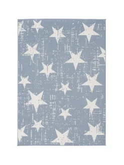 Pergamon Outdoorteppiche<In & Outdoor Teppich Flachgewebe Marbella Sterne in Blau