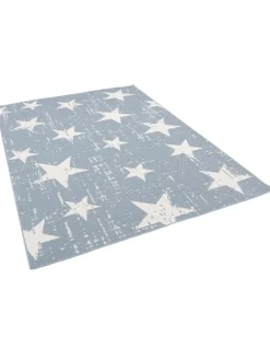 Pergamon Outdoorteppiche<In & Outdoor Teppich Flachgewebe Marbella Sterne in Blau