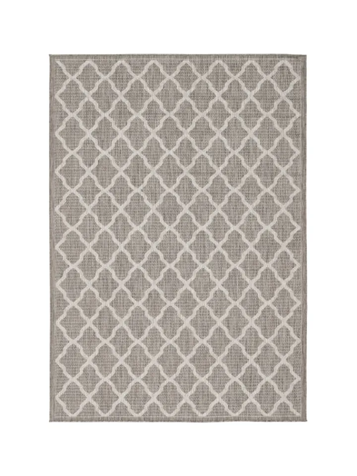 Pergamon Outdoorteppiche<In & Outdoor Teppich Flachgewebe Valencia Modern in Grijs