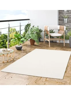 Pergamon Outdoorteppiche<In & Outdoor Teppich Flachgewebe Valencia Mix in Creme
