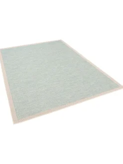 Pergamon Outdoorteppiche<In & Outdoor Teppich Flachgewebe Ottawa Bordüre in Türkis