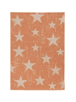 Pergamon Outdoorteppiche<In & Outdoor Teppich Flachgewebe Marbella Sterne in Orange