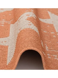 Pergamon Outdoorteppiche<In & Outdoor Teppich Flachgewebe Marbella Sterne in Orange