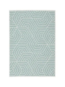Pergamon Outdoorteppiche<In & Outdoor Teppich Flachgewebe Ottawa Trend in Mintgrün