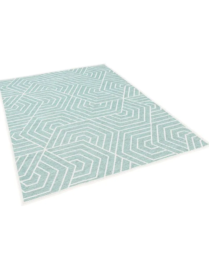 Pergamon Outdoorteppiche<In & Outdoor Teppich Flachgewebe Ottawa Trend in Mintgrün