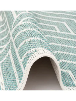Pergamon Outdoorteppiche<In & Outdoor Teppich Flachgewebe Ottawa Trend in Mintgrün