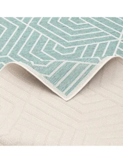 Pergamon Outdoorteppiche<In & Outdoor Teppich Flachgewebe Ottawa Trend in Mintgrün