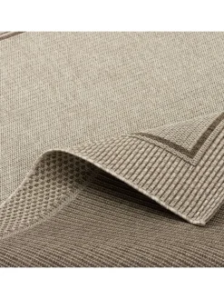Pergamon Outdoorteppiche<In & Outdoor Teppich Natur Panama Bordüre in Grijs