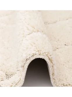 Pergamon Outdoorteppiche<In & Outdoor Teppich Shaggy Sylt Rauten in Creme