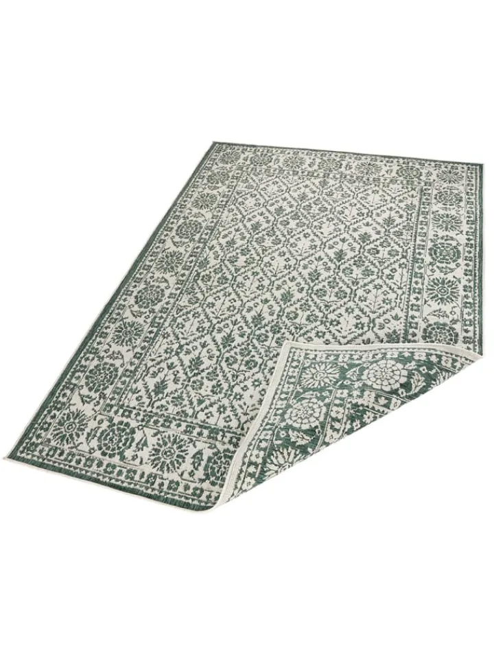 NORTHRUGS Teppiche & Fußmatten<In- & Outdoor Wendeteppich Curacao Grün Creme