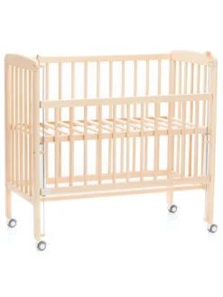 fillikid Babymöbel<2in1 Beistellbett, Stubenbett Nino - Nat in braun