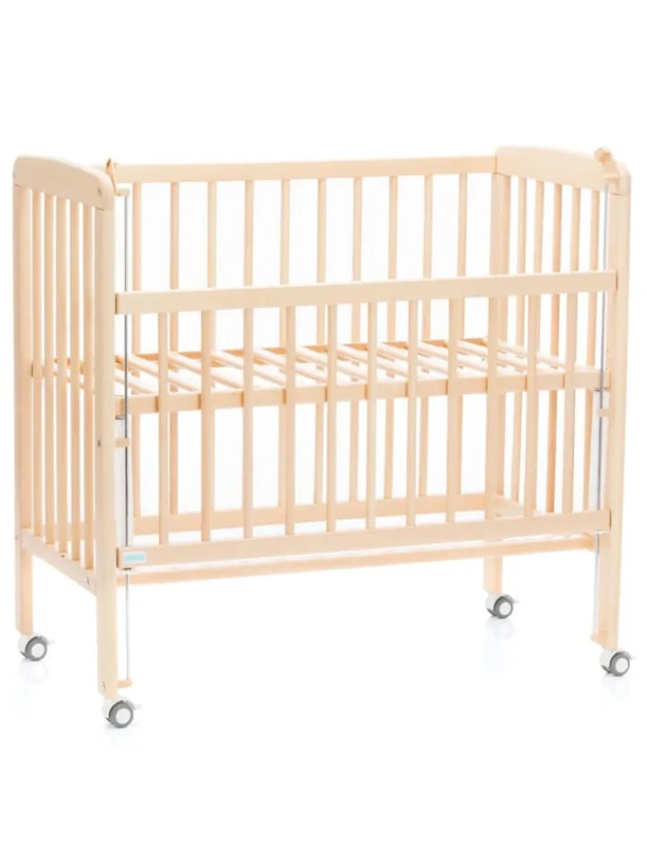 fillikid Babymöbel<2in1 Beistellbett, Stubenbett Nino - Nat in braun