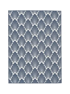 Pergamon Outdoorteppiche<In- und Outdoor Teppich Beidseitig Cape Cod Modern in Blau