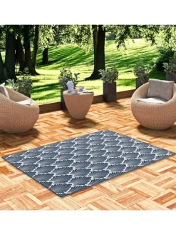 Pergamon Outdoorteppiche<In- und Outdoor Teppich Beidseitig Cape Cod Modern in Blau
