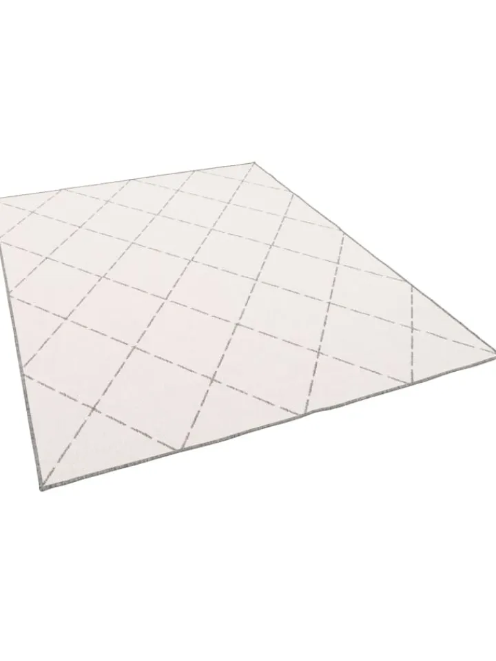 Pergamon Outdoorteppiche<In- und Outdoor Teppich Beidseitig Newport Rauten in Grijs