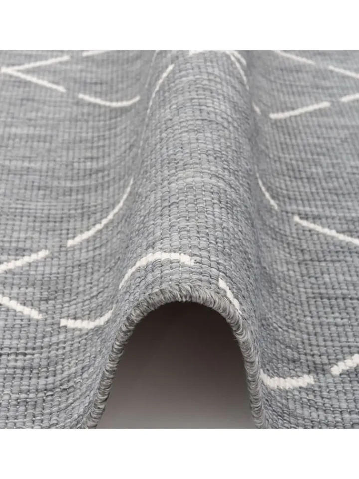 Pergamon Outdoorteppiche<In- und Outdoor Teppich Beidseitig Newport Rauten in Grijs