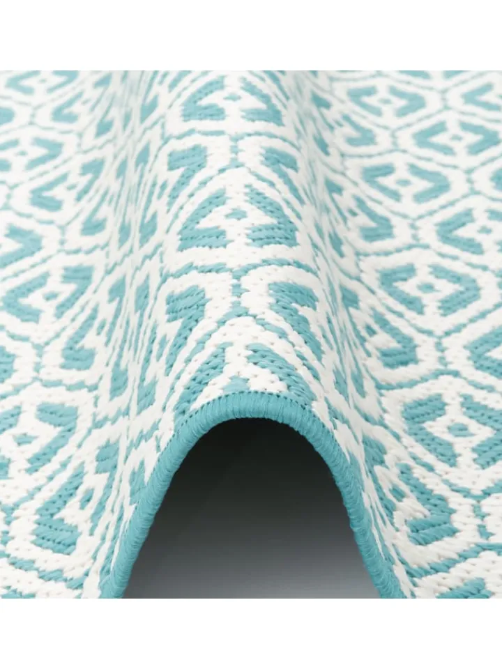 Snapstyle Outdoorteppiche<In- und Outdoor Teppich Beidseitig Cape Cod in Türkis